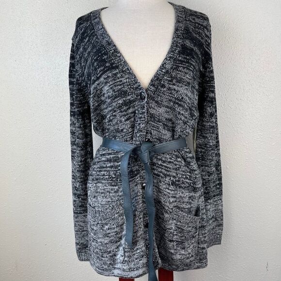 NWT Kenneth Cole New York Belted Cardigan Top - Picture 1 of 8